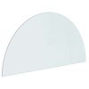 vidaXL Glas eldstad platta Transparent 1000 x 500 mm Glas