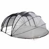 vidaXL Poolt&auml;lt Dome Transparent 538 x 440 x 204 cm PVC