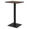 vidaXL Bistrobord m&ouml;rk ask 70x70x107 cm