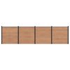 vidaXL St&auml;ngselset 4 st 699 x 186 cm WPC och aluminium Brun