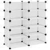 vidaXL Skohylla transparent 84x32x88,5 cm PP