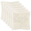 vidaXL Kudde med kudde HEERLEN 6 st Vit PV Fleece