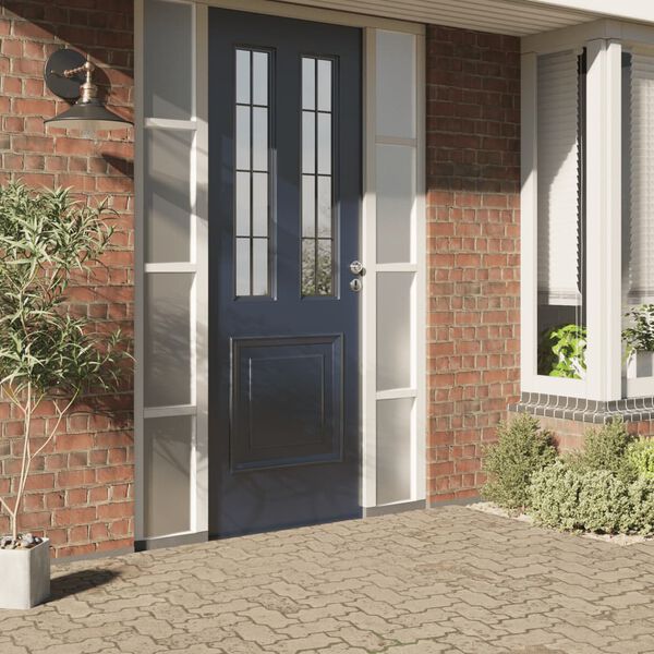 vidaXL F&ouml;nsterfilmer frostad vit PVC