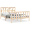 vidaXL S&auml;ngram utan madrass 120x200 cm massiv furu