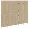 vidaXL Rumsavskiljare Beige 242 x 180 cm konstrotting