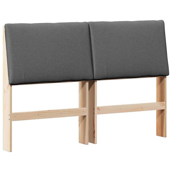 vidaXL Kl&auml;dd s&auml;nggavel M&ouml;rkgr&aring; 150 cm Massiv furu