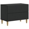 vidaXL Nattduksbord med l&aring;da Svart 62 x 34,5 x 48 cm Konstruerat tr&auml;