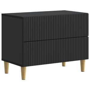 vidaXL Nattduksbord med l&aring;da Svart 62 x 34,5 x 48 cm Konstruerat tr&auml;
