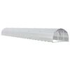 vidaXL H&ouml;nsg&aring;rd Silver 1200 x 150 x 100 cm Galvaniserat st&aring;l