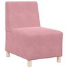 vidaXL Modulsofa utan armst&ouml;d 2 pcs Rosa 55 x 74 x 82 cm Sammet