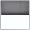 vidaXL Plisserat insektsn&auml;t f&ouml;r f&ouml;nster aluminium antracit 120x120 cm