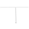 vidaXL Markisstolpar set vit 450x245 cm j&auml;rn