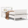 vidaXL S&auml;ngram utan madrass vit 90x190 cm massiv furu