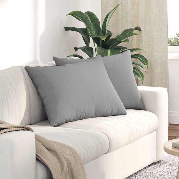 vidaXL Sofakuddar 2 pcs Grå 70 x 50 cm tyg