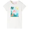 T-shirt f&ouml;r barn ecru 128