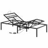 vidaXL Elektrisk Justerbar S&auml;ng Ram Svart 200 x 70 x 33,5 cm St&aring;l