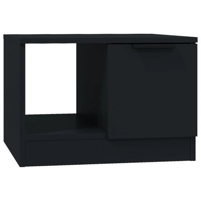 vidaXL Soffbord svart 50x50x36 cm konstruerat trä
