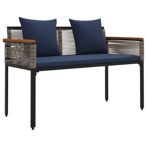 vidaXL Utomhusb&auml;nk 2 -Seater 117 x 54 x 74.5 cm konstrotting