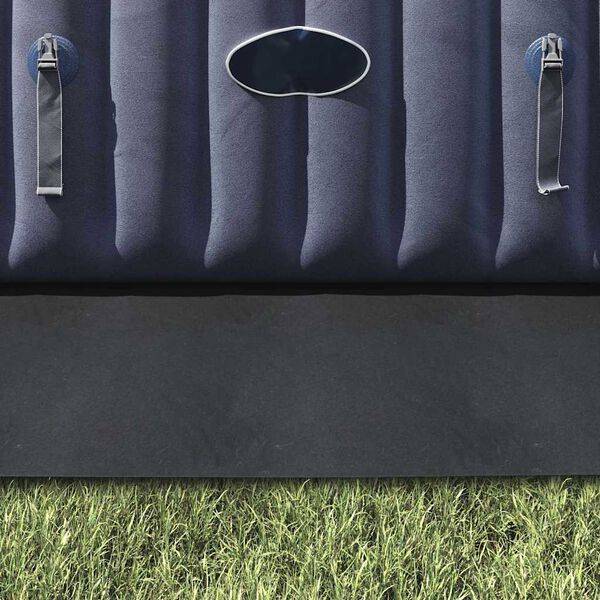 vidaXL Bottenmatta för pool Svart 274 x 274 cm Polyester geotextil