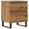 vidaXL S&auml;ngbord artisan ek 40x35x50 cm konstruerat tr&auml;