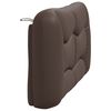 vidaXL Headboard Cushion "Hvar" Brown 120 cm Faux Leather
