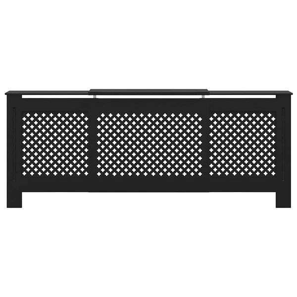 vidaXL Elementskydd MDF svart 205 cm