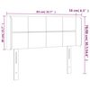 vidaXL S&auml;nggavel LED rosa 83x16x78/88 cm sammet
