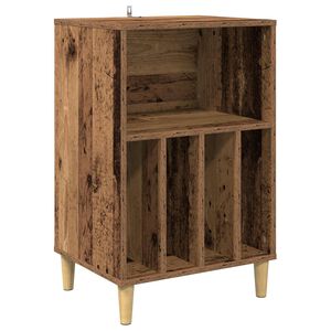 vidaXL Skivspelare St&auml;ll Ektr&auml; 47 x 39,5 x 74,5 cm Konstruerat tr&auml;