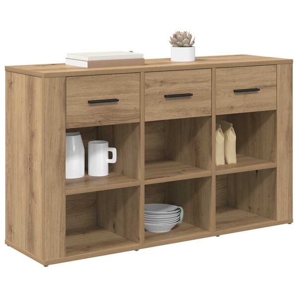 vidaXL Sideboard Artisan Ek 100 x 30 x 59,5 cm Konstruerat tr&auml;