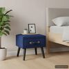 vidaXL S&auml;ngbord bl&aring; 40x35x40 cm sammet