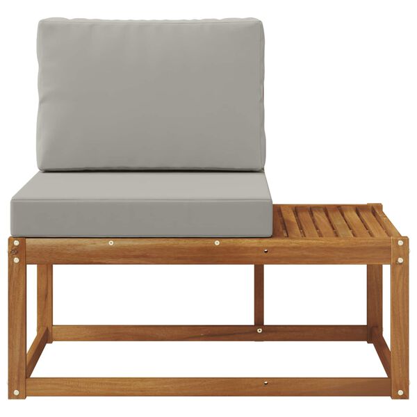 vidaXL Modulsoffa utomhus Naturf&auml;rg 91 x 63 x 73 cm Massivt Akaciatr&auml;