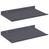 vidaXL Flytande hylla 2 pcs Antracit 30 x 18 x 2,5 cm St&aring;l