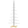 vidaXL Julgran i metall med tr&auml;fot svart 180 cm