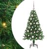 vidaXL Julgran med LED-belysning 120 cm 150 LED-lampor Varmvit