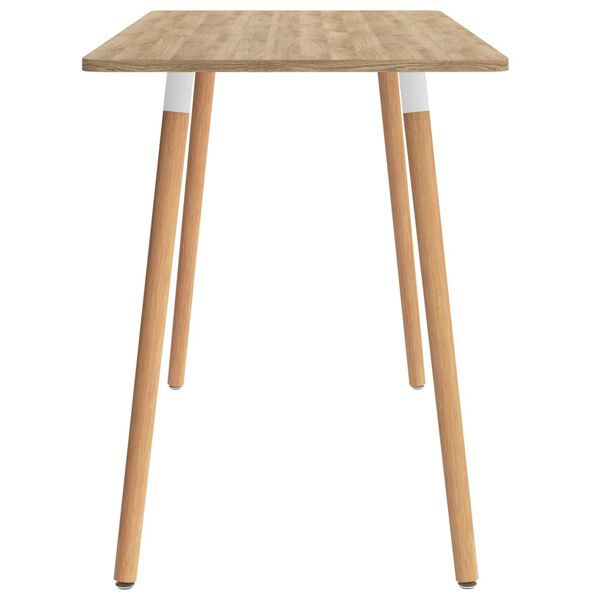 vidaXL Matgrupp 7 delar rosa