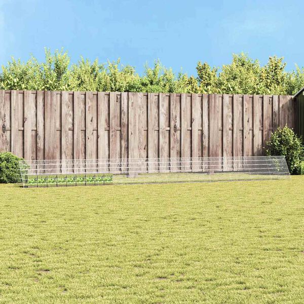 vidaXL Kaninbur Silver 650 x 55 x 55 cm Galvaniserat St&aring;l