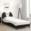 vidaXL Bed Frame "Viana" without Mattress Black and White 80x200 cm Faux Leather