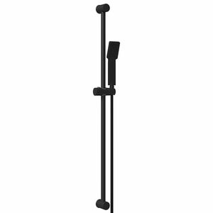 vidaXL Duschsystemset Svart 100 cm Rostfritt st&aring;l