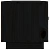 vidaXL Tv-bänk svart 80x34x35 cm massiv furu