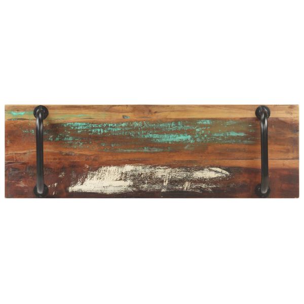 vidaXL B&auml;nk 110 cm massivt &aring;tervunnet tr&auml;