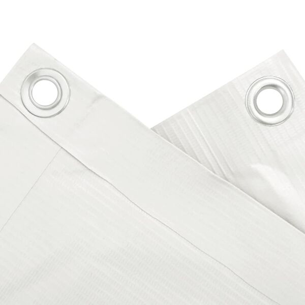 vidaXL Insynsskydd f&ouml;r balkong vit 500x120 cm PVC