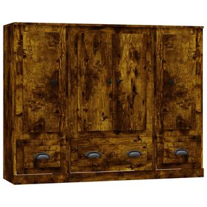 vidaXL H&ouml;gsk&aring;p 3 st r&ouml;kf&auml;rgad ek konstruerat tr&auml;