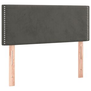 vidaXL S&auml;nggavel m&ouml;rkgr&aring; 90x5x78/88 cm sammet