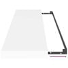 vidaXL Sv&auml;vande v&auml;gghylla vit 90x23,5x3,8 cm MDF
