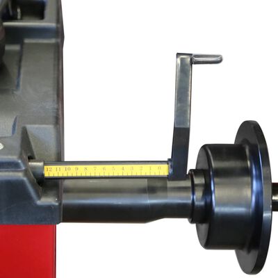 vidaXL Semiautomatisk däckbalanseringsmaskin röd 1000 mm