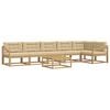 vidaXL Utomhussoffset 7 st Vit och Beige Polyester