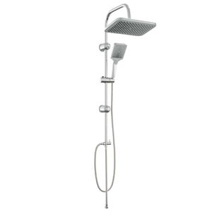 vidaXL Duschsystem med duschhuvud Krom Rostfritt st&aring;l 48 x 30 x 100 cm