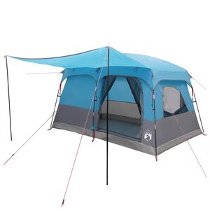 vidaXL Familjet&auml;lt med tak Bl&aring; 380 x 260 x 190 cm Polyester