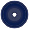 vidaXL Lyxigt runt handfat matt mörkblå 40x15 cm keramik