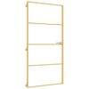 vidaXL Innerd&ouml;rr guld 102,5x201,5 cm h&auml;rdat glas och aluminium slim